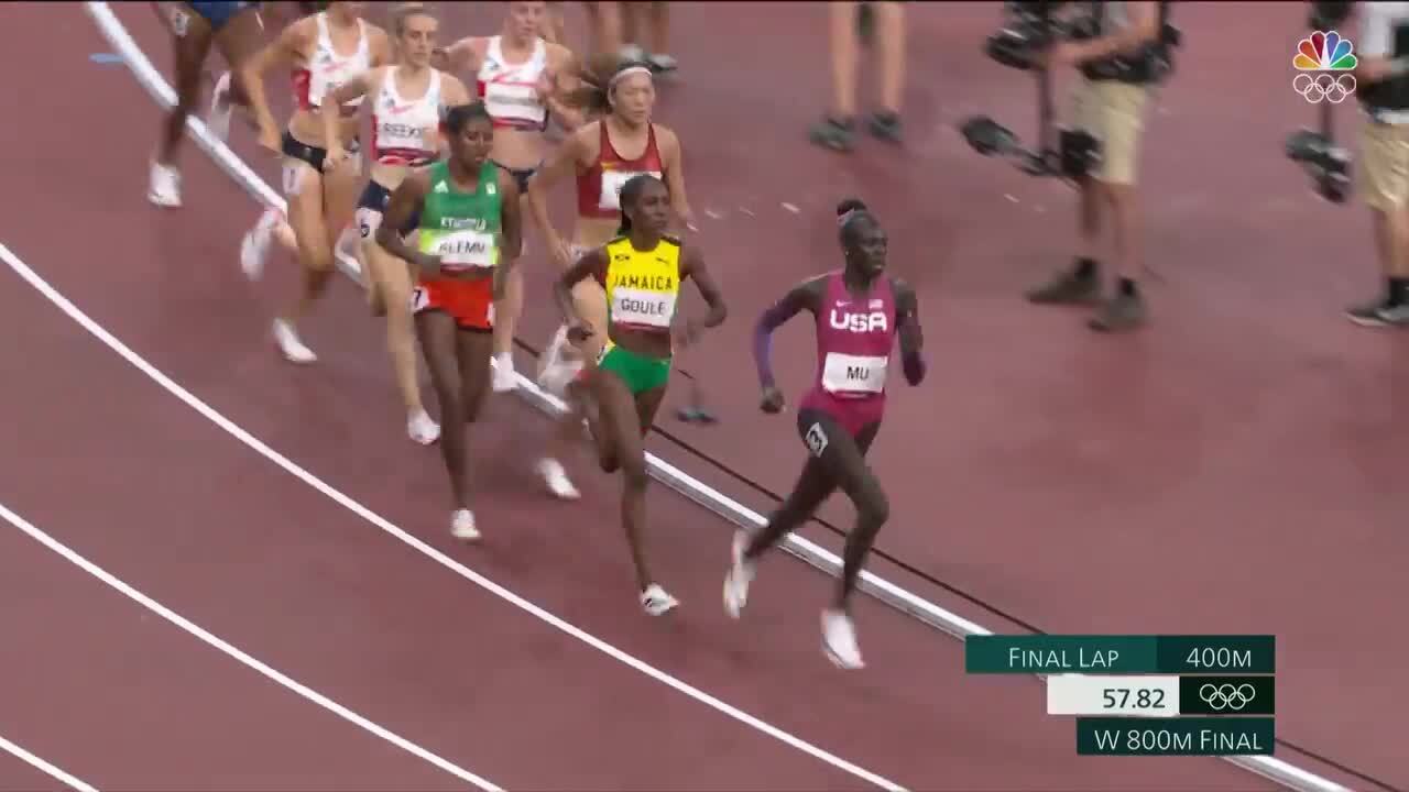 Raevyen Rogers Sprints to the Finish to Grab the Bronze Medal in the Women's 800-Meters | Track & Field | Tokyo 2020