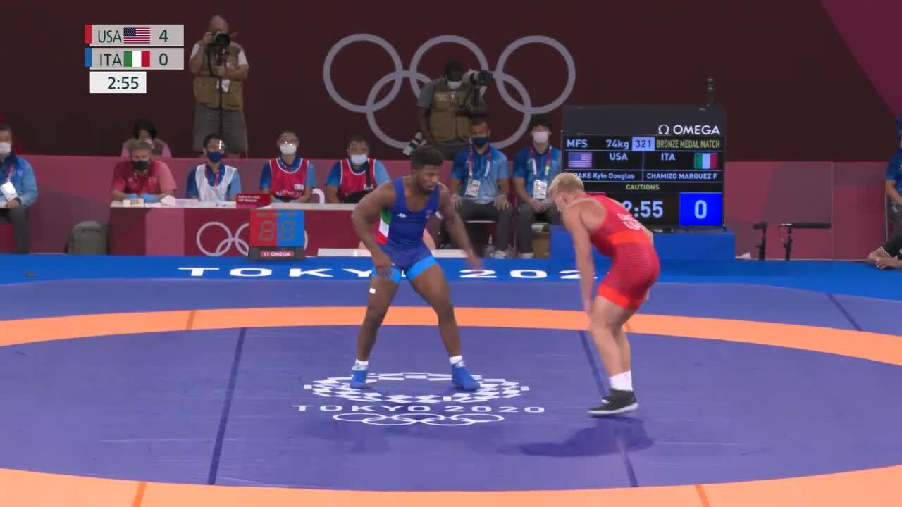 Kyle Dake Claims Bronze in the Men's Freestyle 74 kg. Weight Class | Wrestling | Tokyo 2020