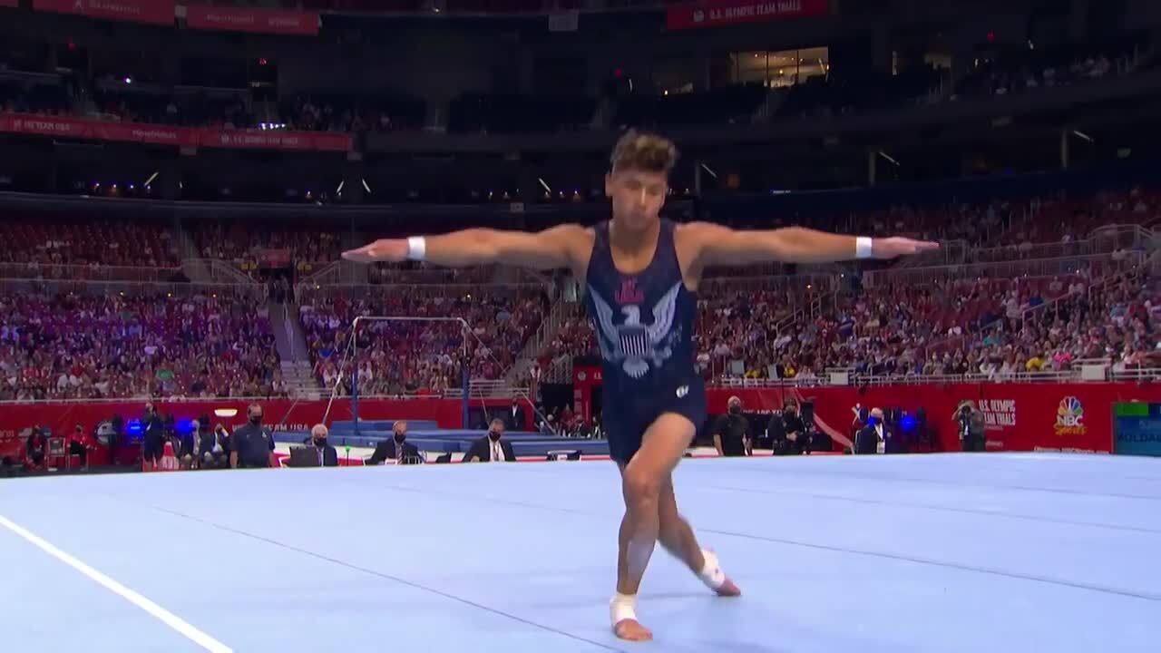 Yul Moldauer Floor Routine Day 2 | Gymnastics U.S. Olympic Team Trials 2021