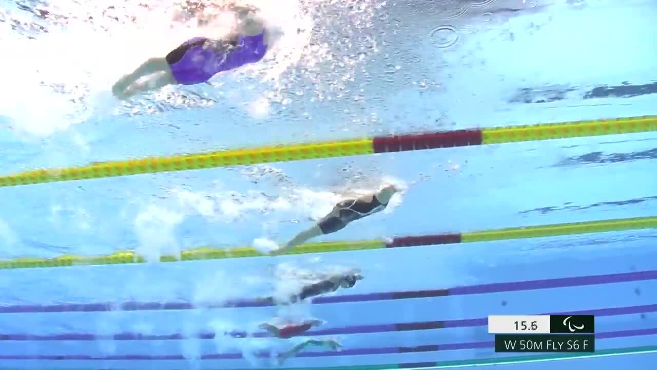 Elizabeth Marks Wins Bronze in the Women's 50-Meter Butterfly S6 Finals | Para Swimming | Tokyo 2020