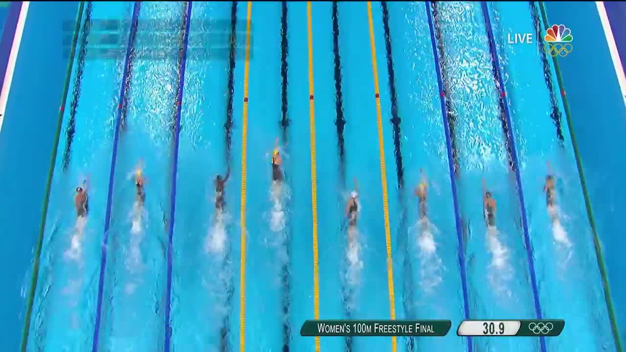 Simone Manuel Wins Gold and Sets Olympic Record in the Women's 100-Meter Freestyle | Swimming | Rio 2016