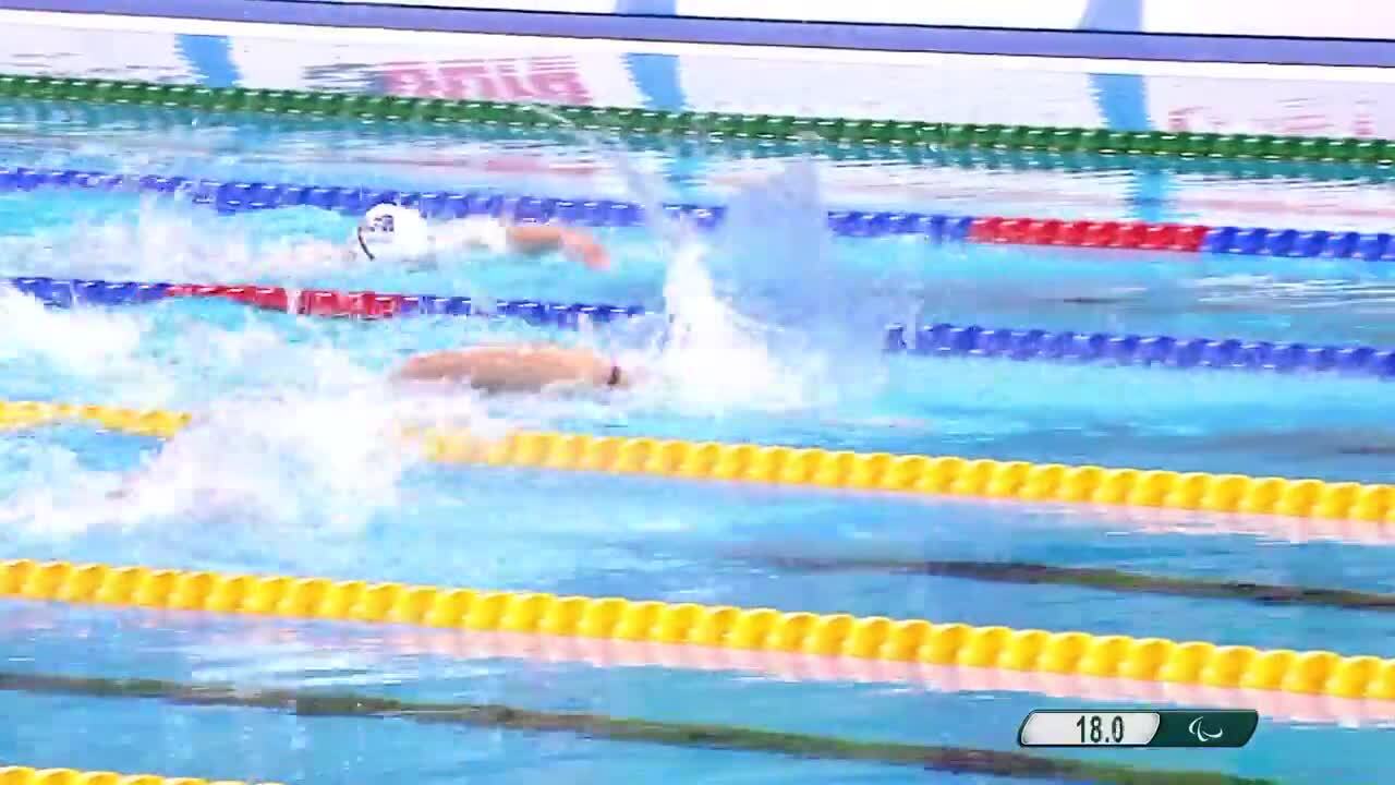 McKenzie Coan Takes Gold and Sets New Paralympic Record in Women's 50-Meter Freestyle S7 Final | Para Swimming | Rio 2016