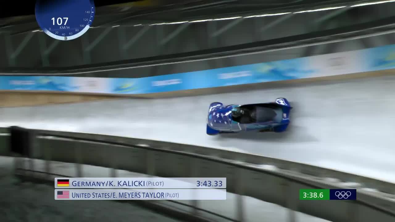 Sylvia Hoffman and Elana Meyers Taylor Secure Bronze in the 2-Woman Finals | Bobsled | Beijing 2022
