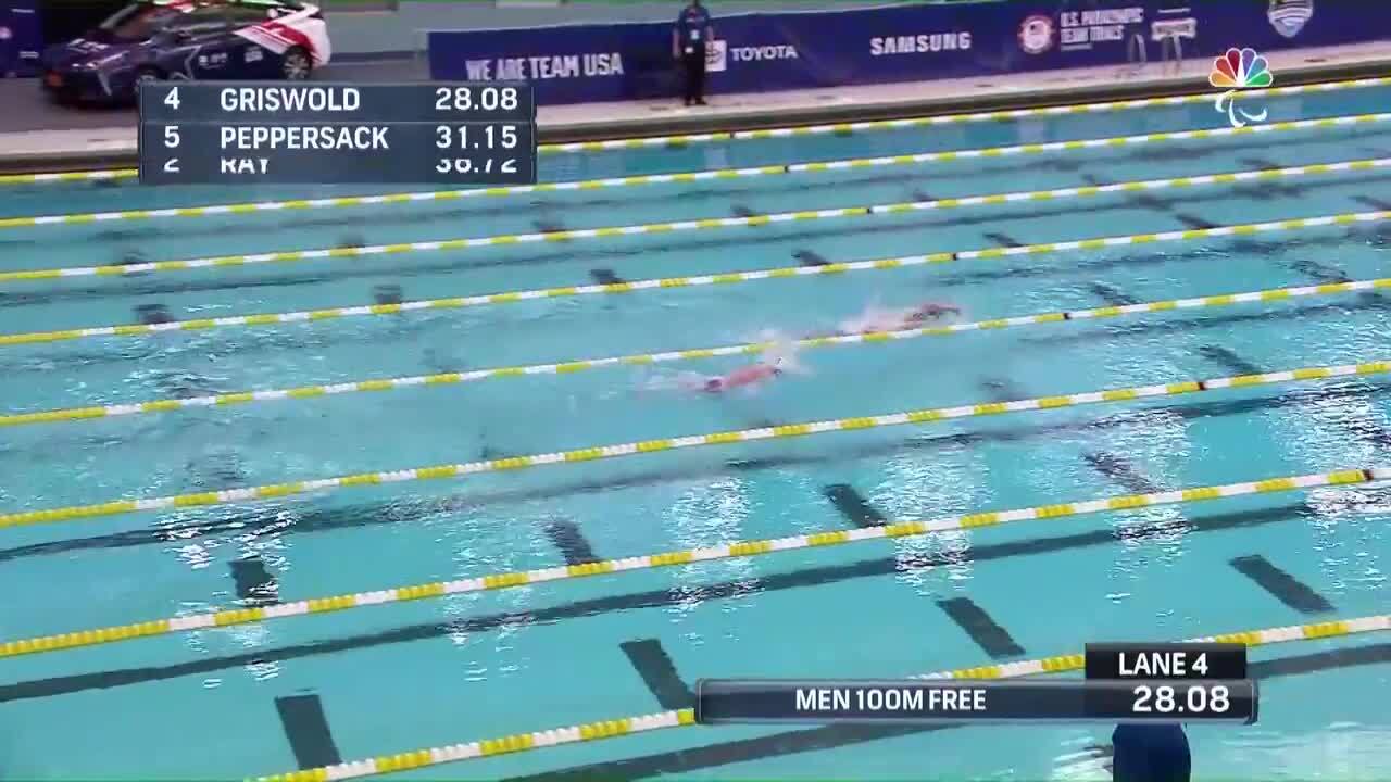 Para Swimming Men's 100-Meter Freestyle S8 Robert Griswold | U.S. Paralympic Team Trials 2021