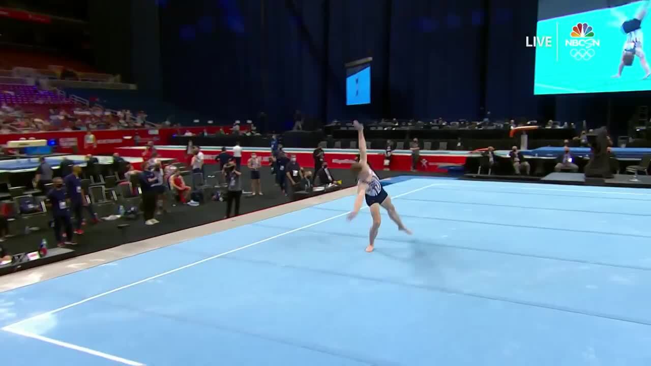 Shane Wiskus Floor Day 1 | Gymnastics U.S. Olympic Team Trials 2021