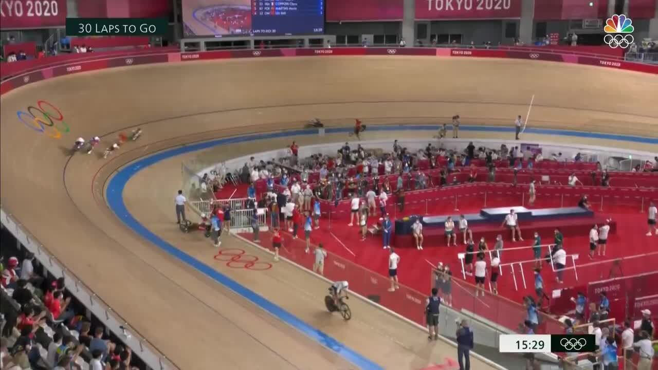 Jennifer Valente Recovers From Early Crash to Become First-Ever American Woman to Win Gold in Track Cycling | Cycling | Tokyo 2020