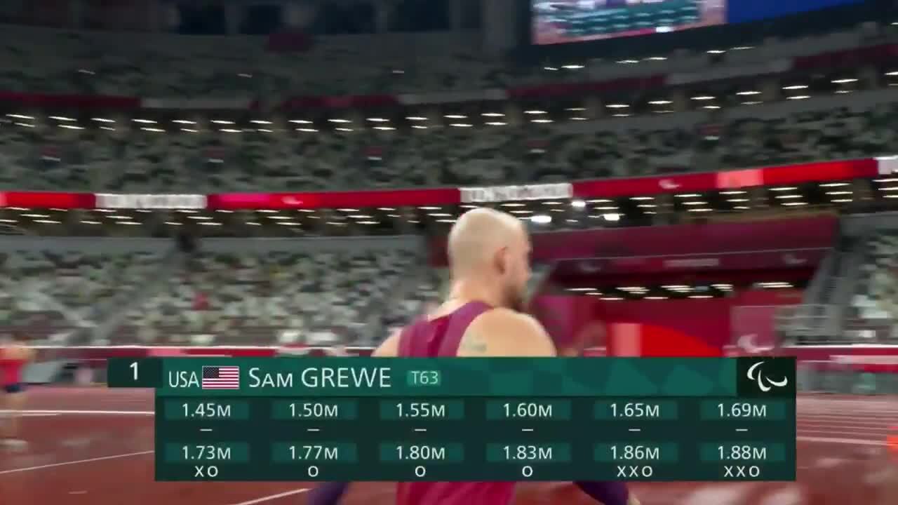 Sam Grewe Wins Gold In Men's High Jump T63 | Para Track & Field | Tokyo 2020