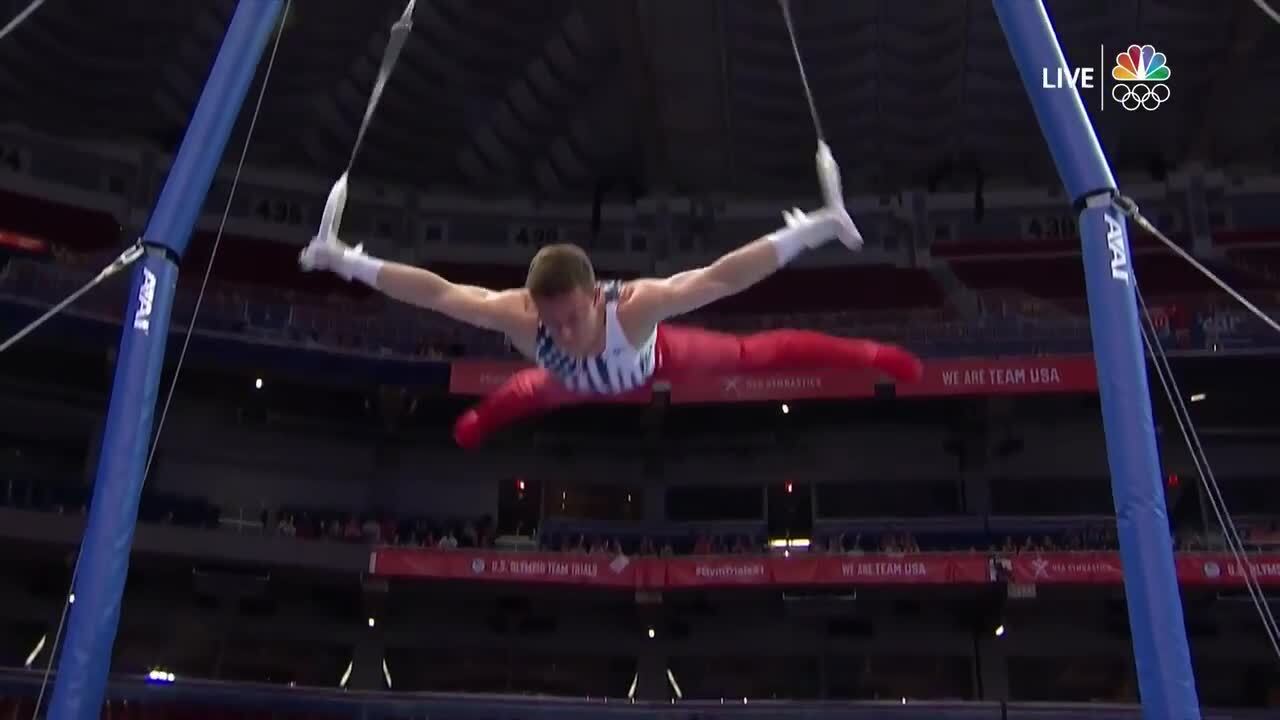 Brody Malone Rings Day 2 | Gymnastics U.S. Olympic Team Trials 2021