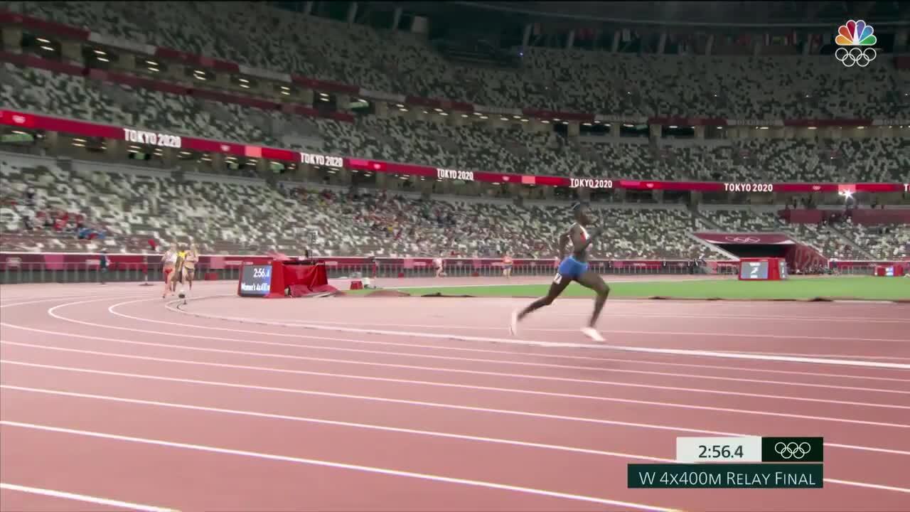 Athing Mu Anchors U.S.' Gold-Winning Leg in the Women's 4x400-Meter Relay Final | Track & Field | Tokyo 2020