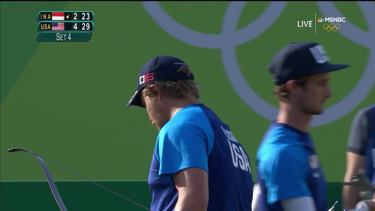 Brady Ellison Leads the U.S. to a Team Event Victory in the Quarterfinals | Archery | Rio 2016