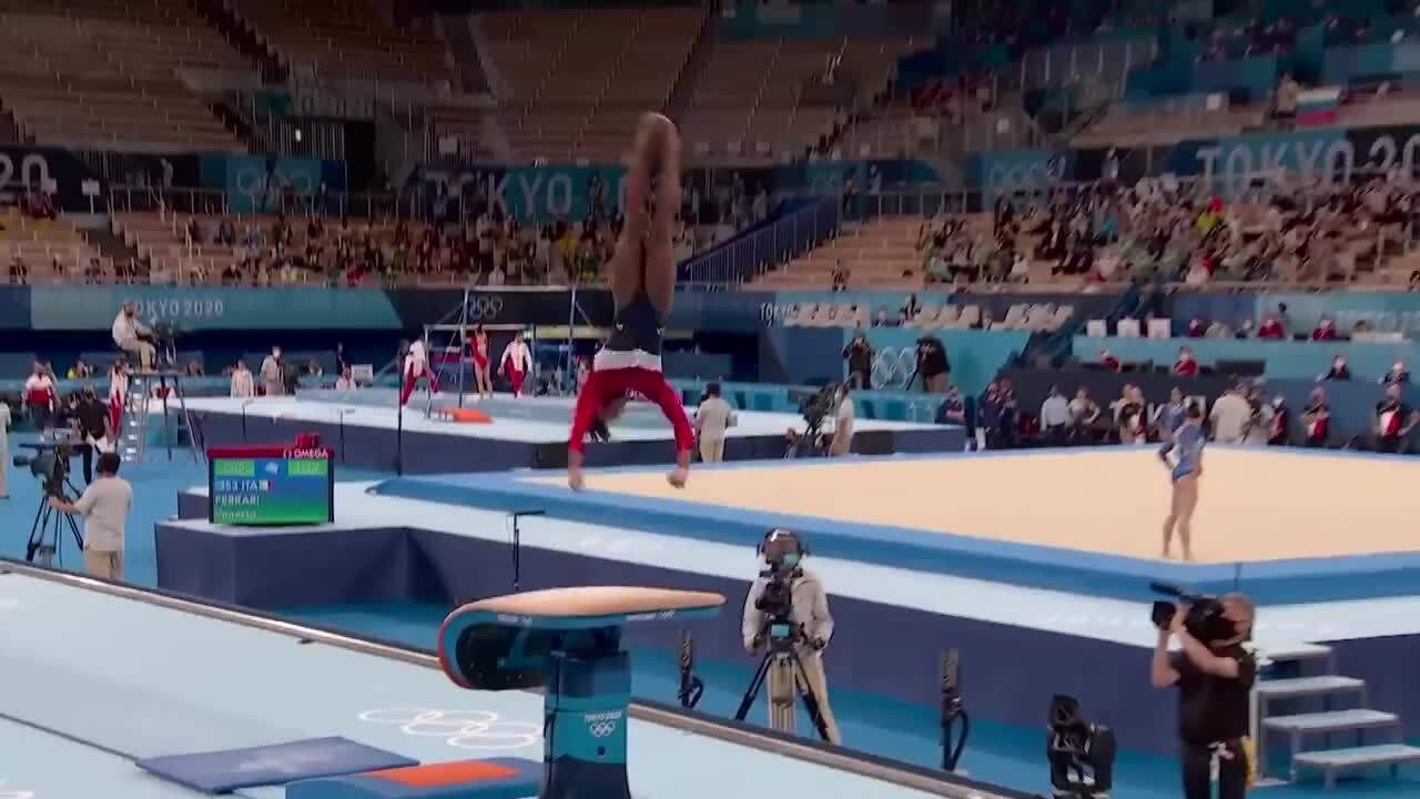 Simone Biles' Vault Helps Earn Silver in Women's Team Gymnastics | Artistic Gymnastics | Tokyo 2020