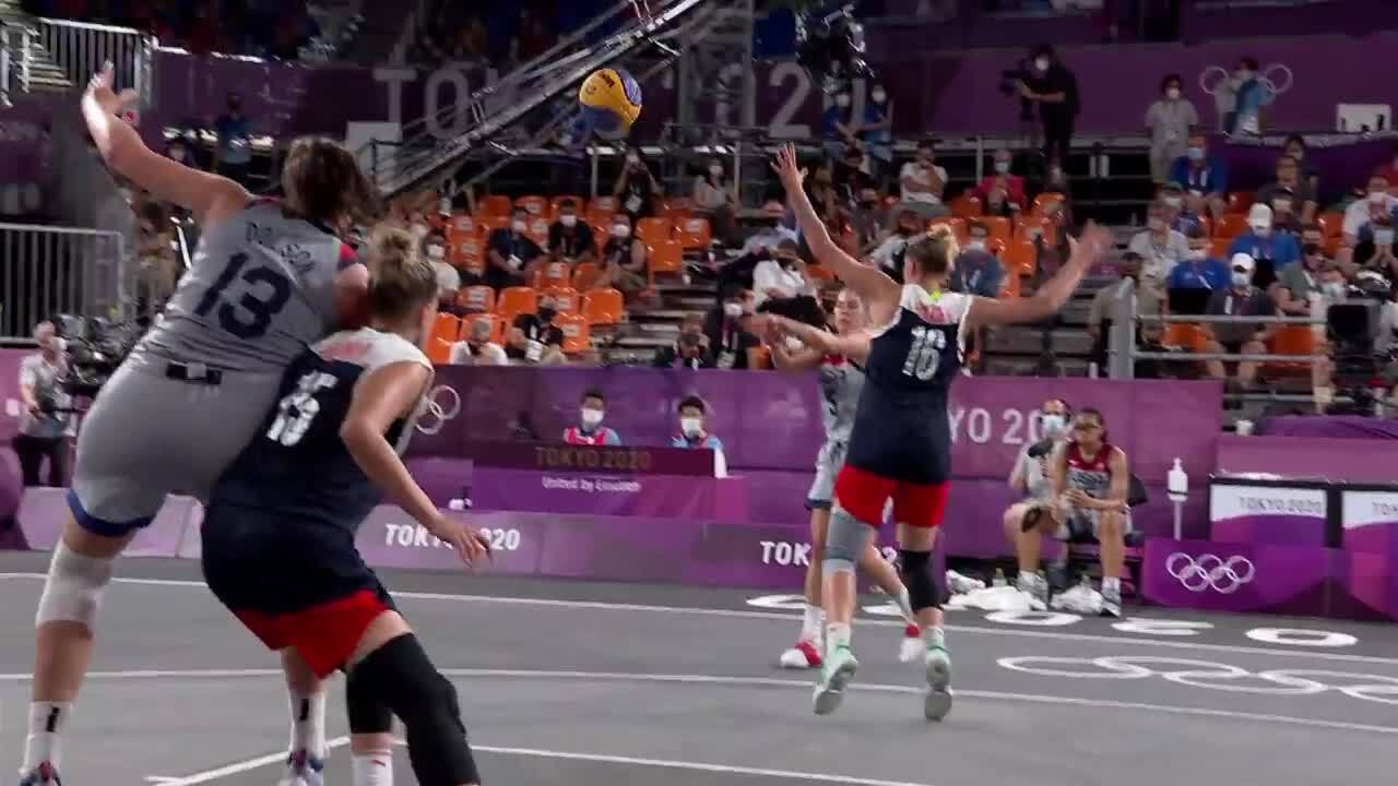 Stefanie Dolson Helps Win First-Ever Gold Medal in Women's 3x3 Basketball | 3x3 Basketball | Tokyo 2020