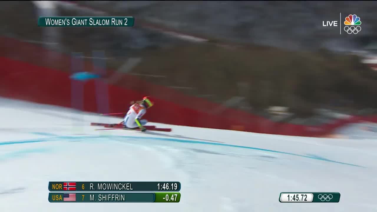 Mikaela Shiffrin's Speedy Second Run Earns Her Giant Slalom Gold | Alpine Skiing | PyeongChang 2018