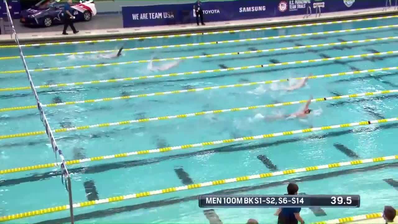Para Swimming Men's 100-Meter Backstroke S1-S2, S6-S14 | U.S. Paralympic Team Trials 2021