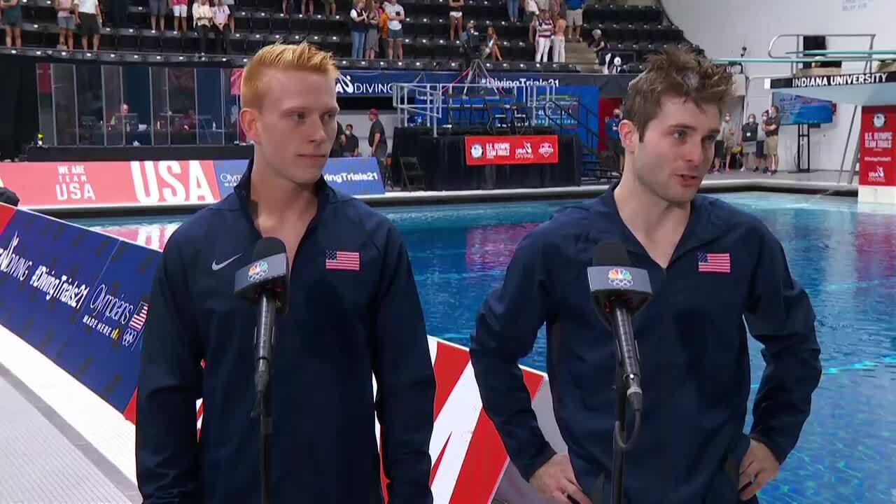 Andrew Capobianco & Michael Hixon Interview | Diving U.S. Olympic Team Trials