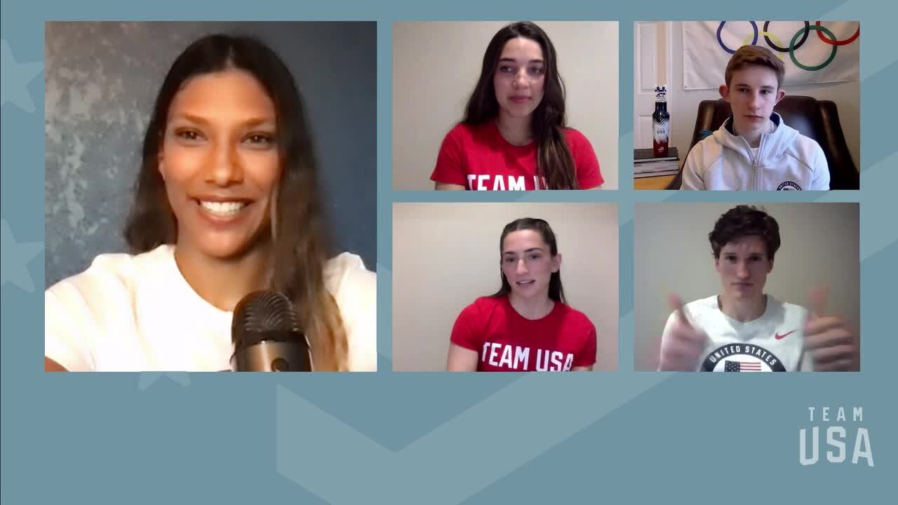 Brooke Raboutou, Collin Duffy, Nathaniel Coleman, Kyra Condie | Tokyo 2020 Team USA Virtual Media Summit