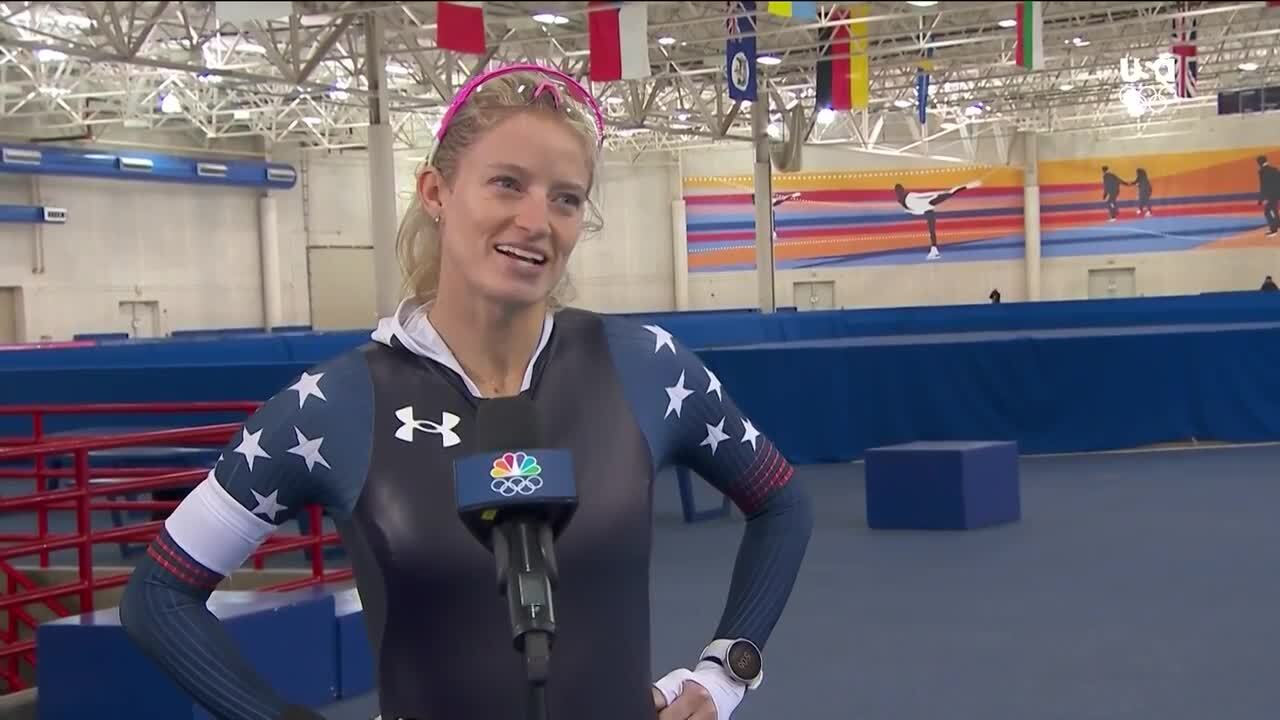 Mia Manganello Kilburg 3000 Meter Interview |  Long Track Speedskating U.S. Olympic Team Trials