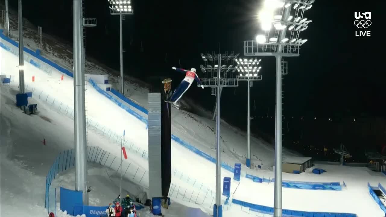 Justin Schoenefeld Closes Out the U.S.' Gold Performance in the Mixed Team Event | Freestyle Skiing | Beijing 2022