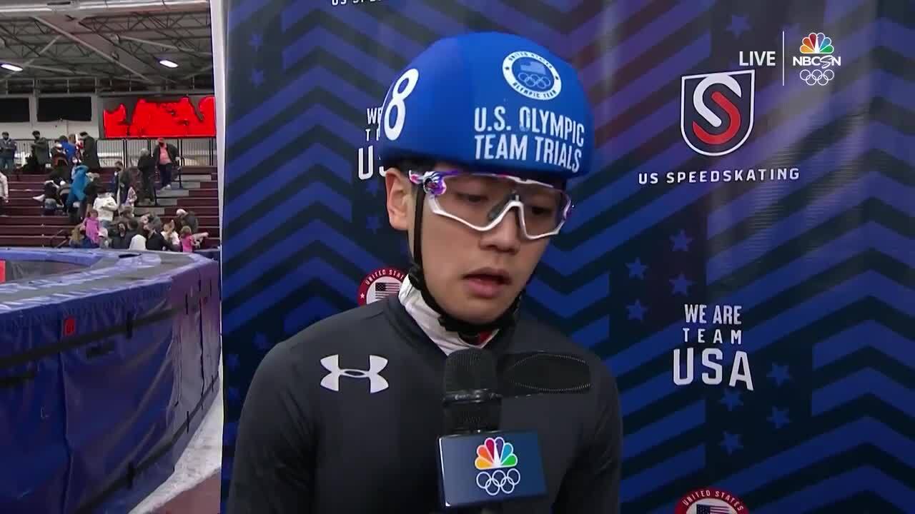 Brandon Kim Interview | Short Track Speedskating U.S. Olympic Team Trials 2022