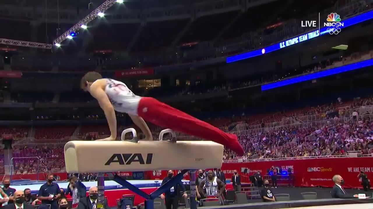 Alec Yoder Pommel Horse Day 1 | Gymnastics U.S. Olympic Team Trials 2021