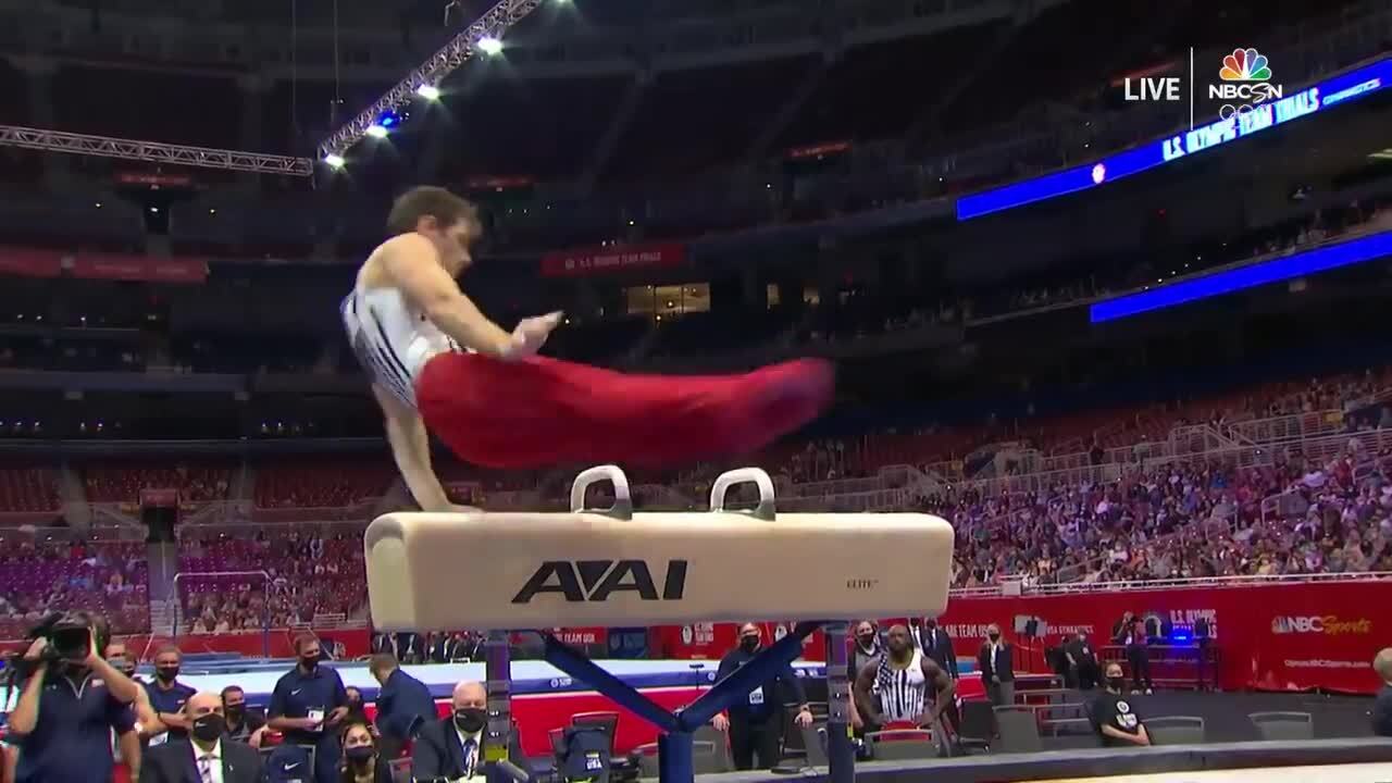 Alec Yoder Pommel Horse Day 1 | Gymnastics U.S. Olympic Team Trials 2021