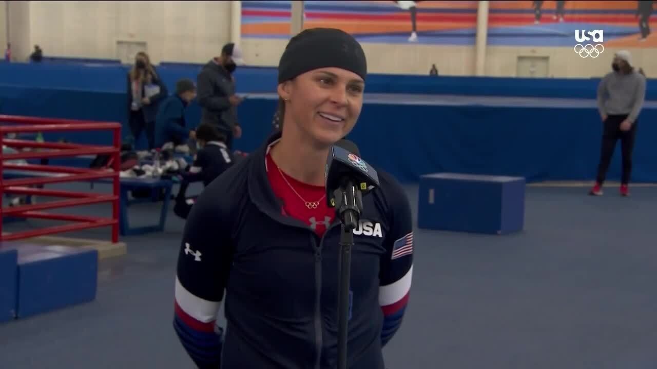 Brittany Bowe 1000 Meter Interview | Long Track Speedskating U.S. Olympic Team Trials