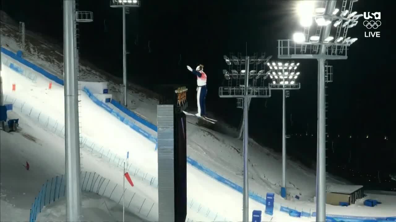 Ashley Caldwell Performs a Gold-Winning Performance in the Mixed Team Event | Freestyle Skiing | Beijing 2022
