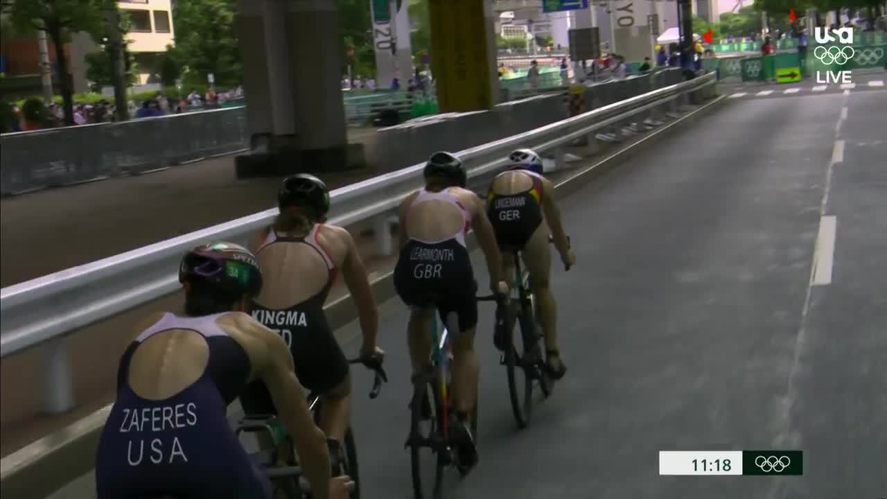 Katie Zaferes Leads the U.S. in the Mixed Team Relay | Triathlon | Tokyo 2020