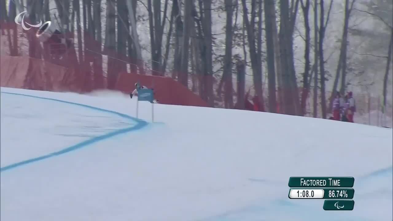 Laurie Stephens Secures Bronze in Women's Downhill Sitting | Para Alpine Skiing | PyeongChang 2018