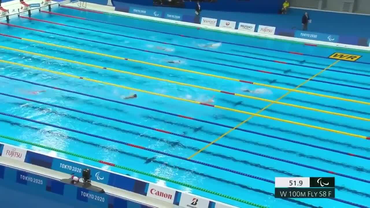 Jessica Long Closes Out the Games With Gold in the Women's S8 100-Meter Butterfly | Para Swimming | Tokyo 2020