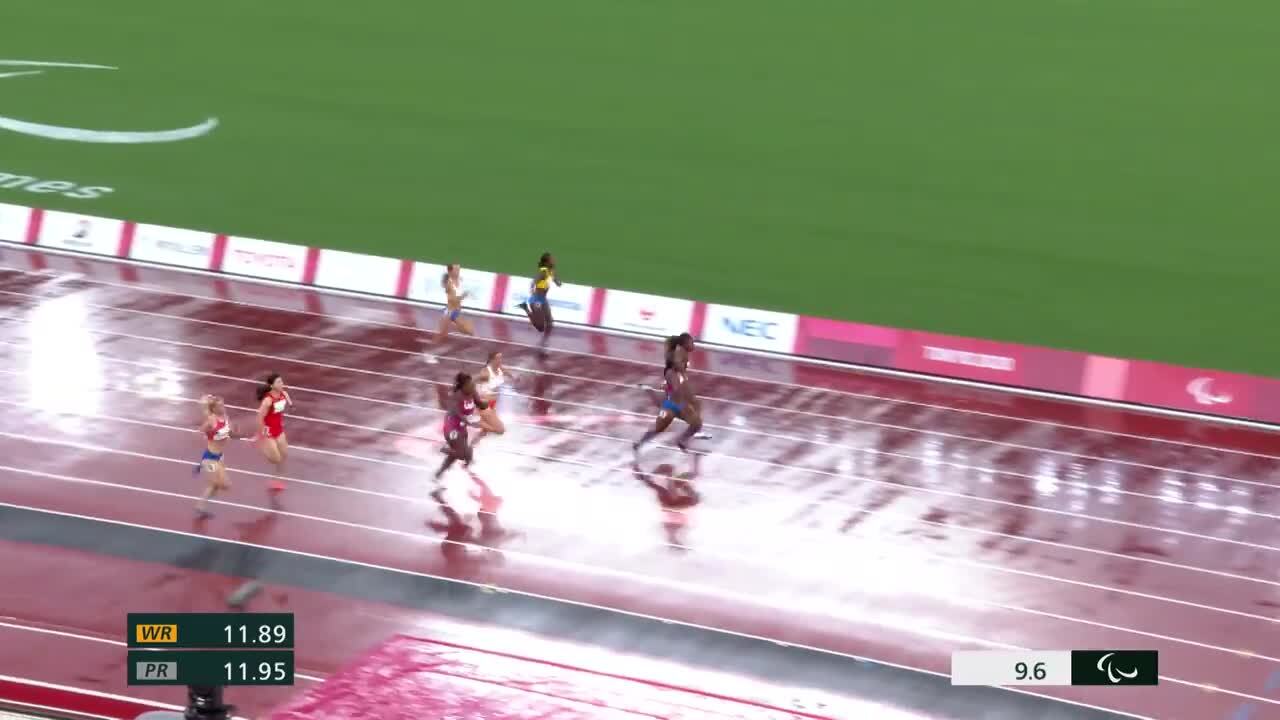 Brittni Mason Takes Silver by Milliseconds in the Women's 100-Meter T47 Final | Para Track & Field | Tokyo 2020