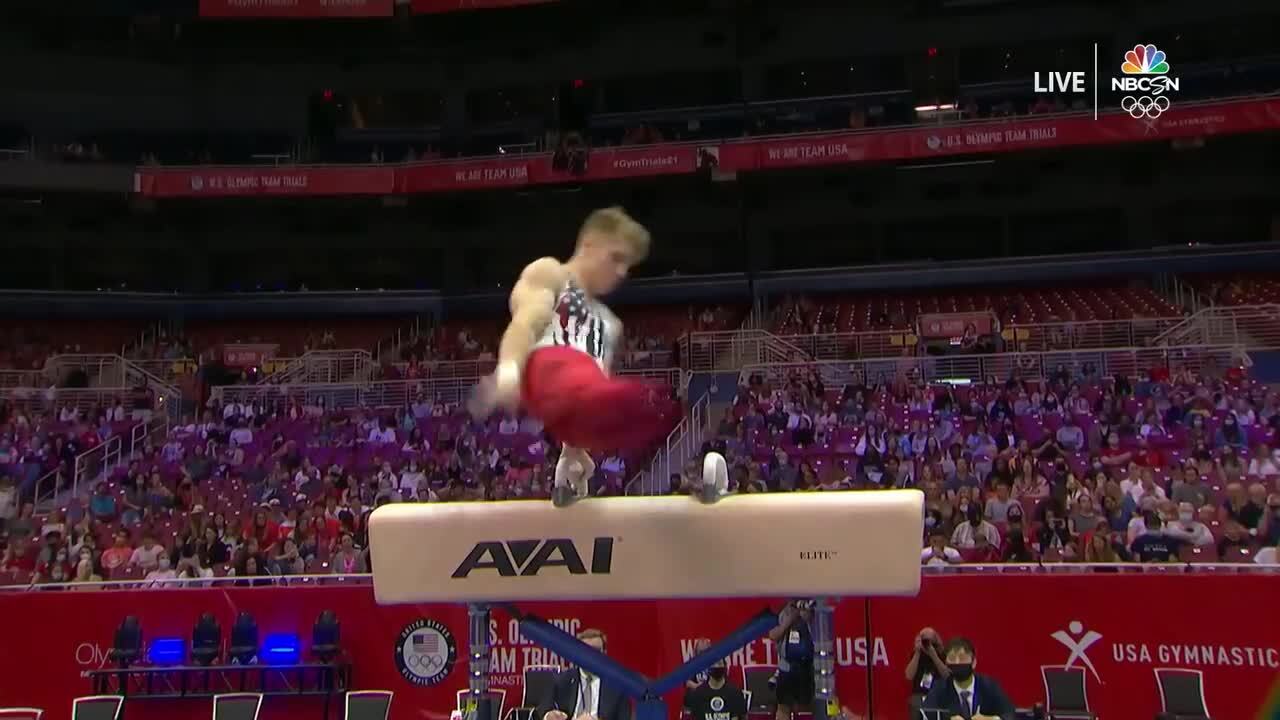 Shane Wiskus Pommel Horse Day 1 | Gymnastics U.S. Olympic Team Trials 2021