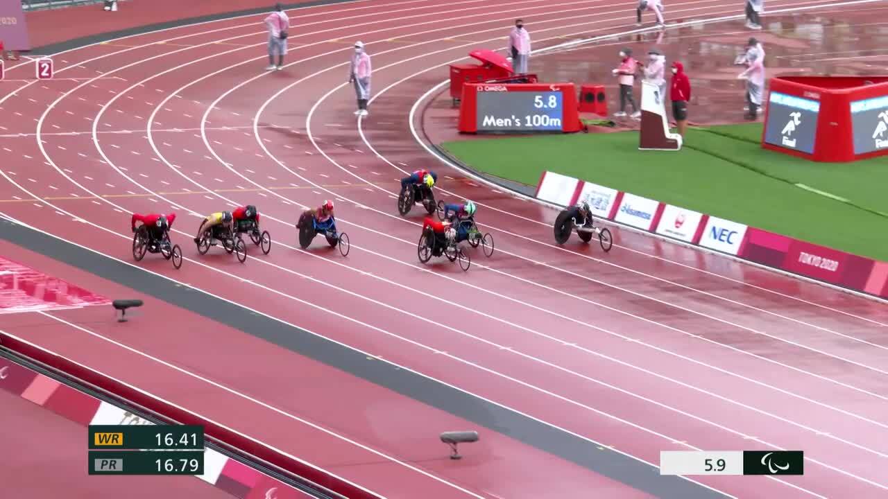 Raymond Martin Reclaims Gold in the Men's 100-Meter T52 Finals | Para Track & Field | Tokyo 2020