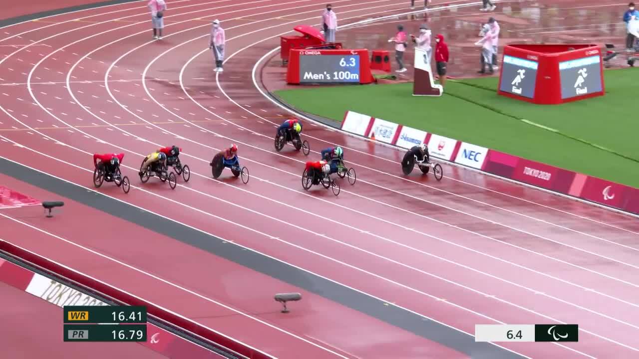 Raymond Martin Reclaims Gold in the Men's 100-Meter T52 Finals | Para Track & Field | Tokyo 2020