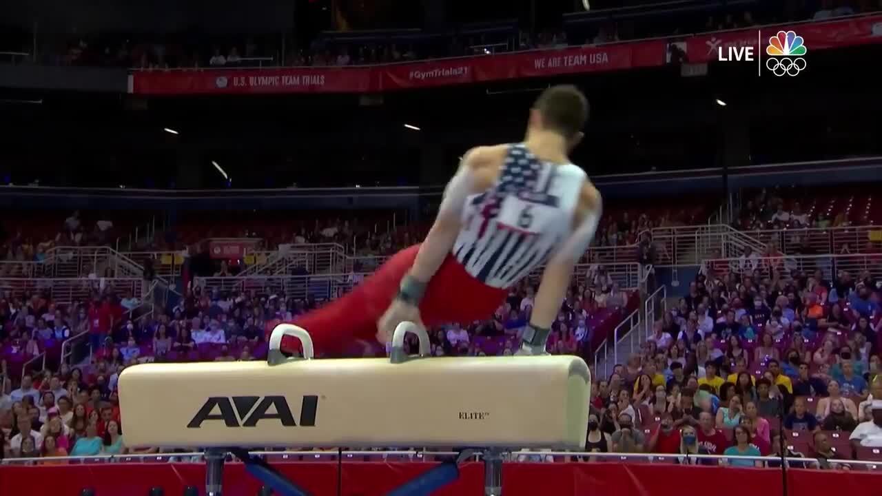Brody Malone Pommel Horse Day 2 | Gymnastics U.S. Olympic Team Trials 2021