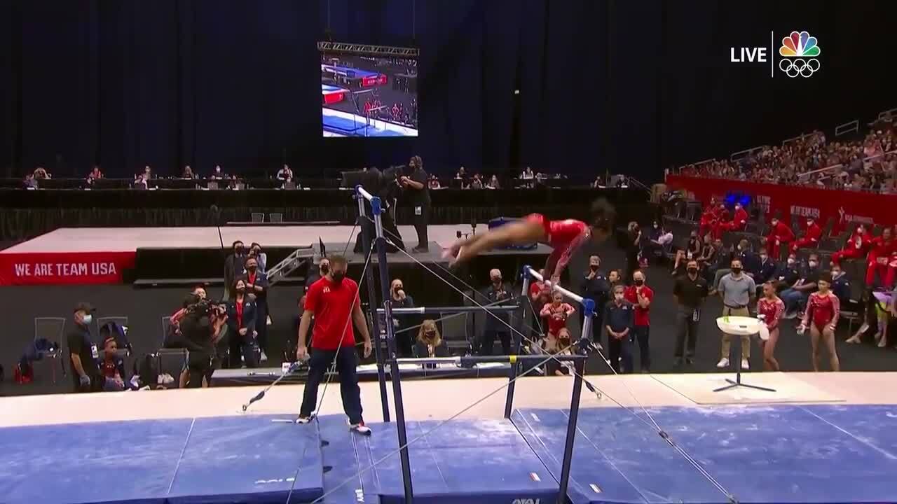 Jordan Chiles Uneven Bars Day 2 | Gymnastics U.S. Olympic Team Trials