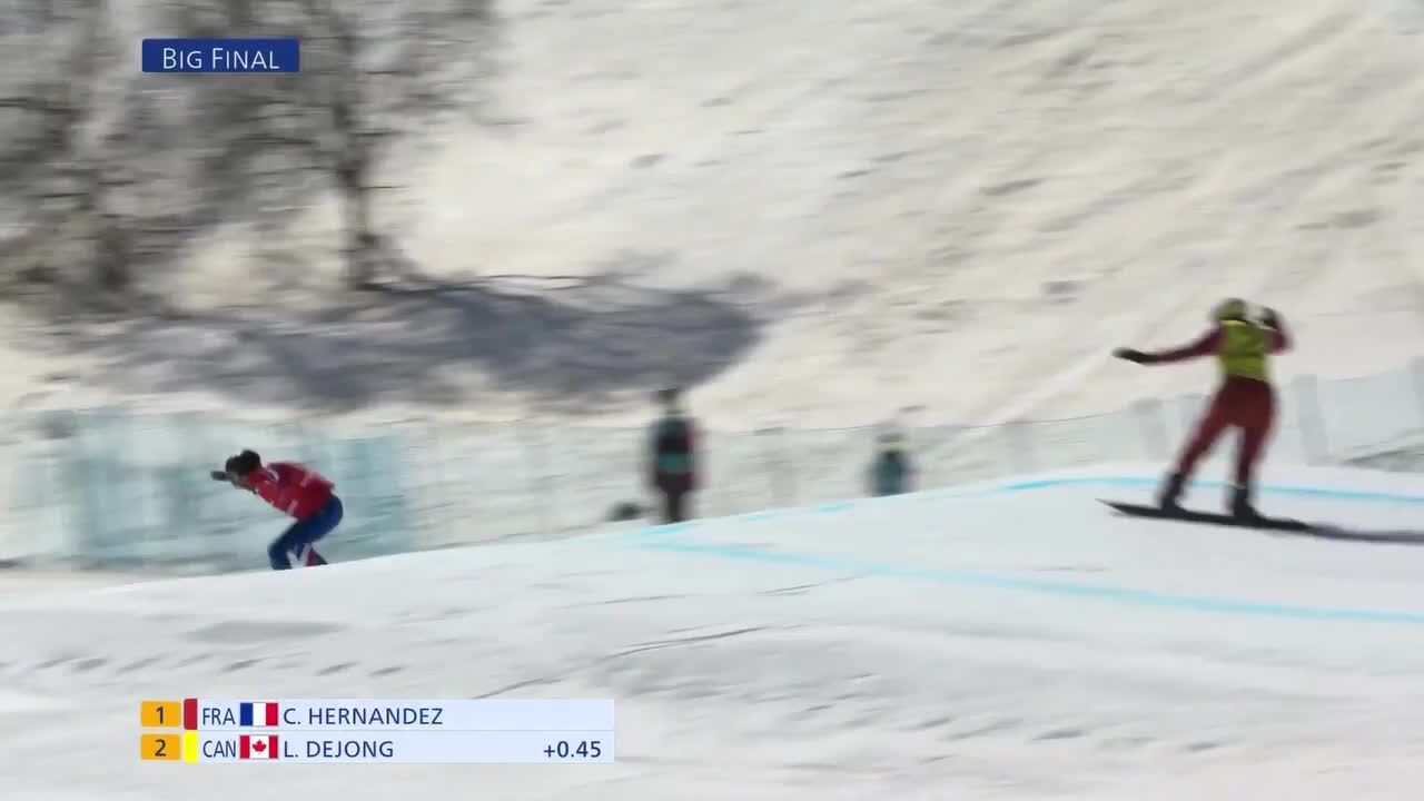 Brenna Huckaby Charges to Bronze in the Women's LL1 Snowboard Cross | Para Snowboarding | Beijing 2022