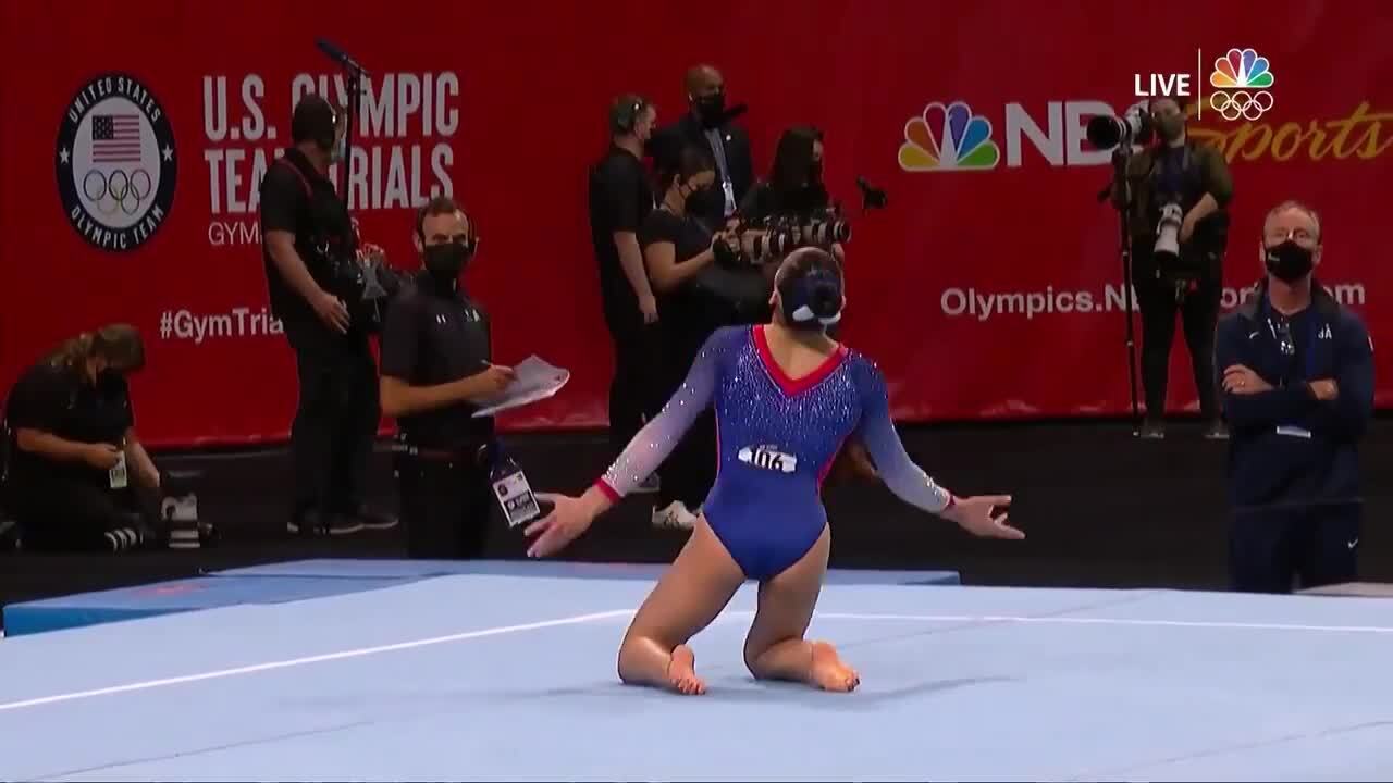 Leanne Wong Floor Routine Day 2 | Gymnastics U.S. Olympic Team Trials 2021
