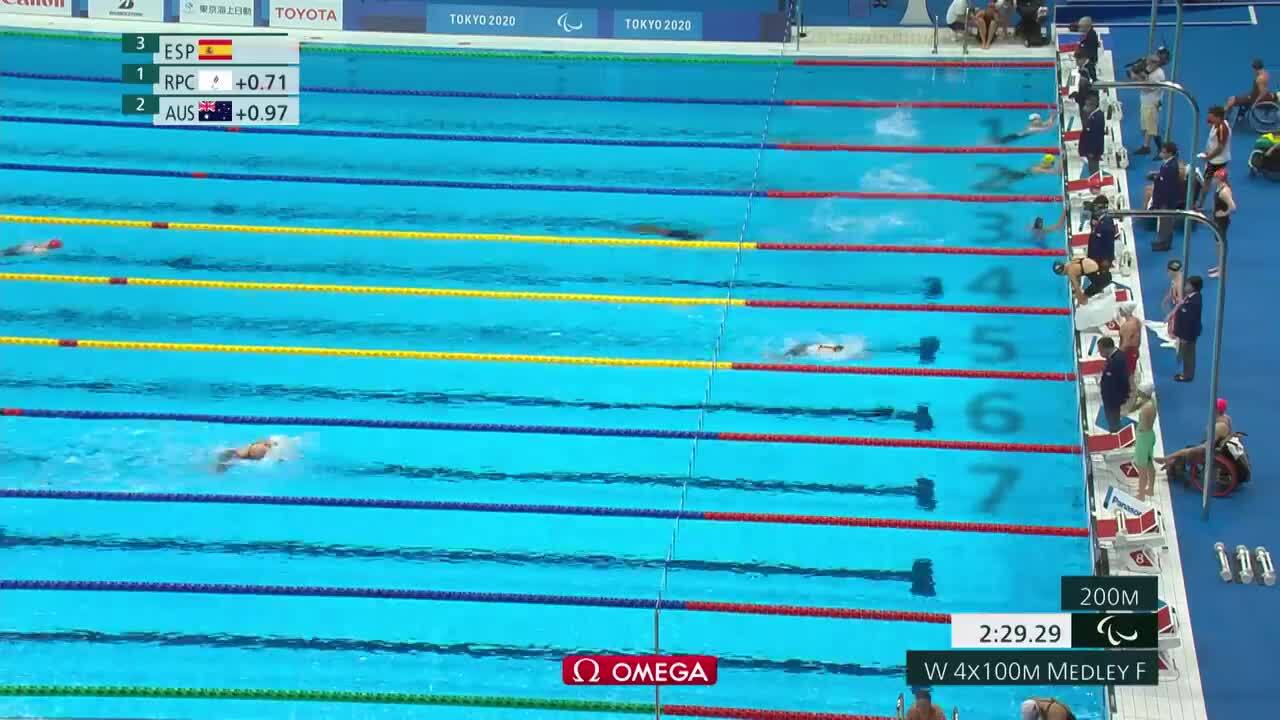 Morgan Stickney Claims Gold in the Women's 4x100-Meter Medley Relay Finals | Para Swimming | Tokyo 2020