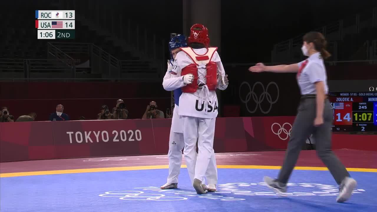 Anastasija Zolotic Becomes First-Ever American Woman to Win Gold in Taekwondo | Taekwondo | Tokyo 2020