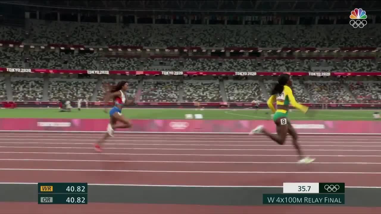 Gabrielle Thomas Leads Team USA to Silver in the Women's 4x100-Meter Relay Finals | Track & Field | Tokyo 2020