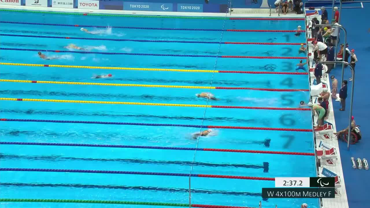 Mikaela Jenkins Takes Home Gold in the Women's 4x100-Meter Medley Relay Finals | Para Swimming | Tokyo 2020