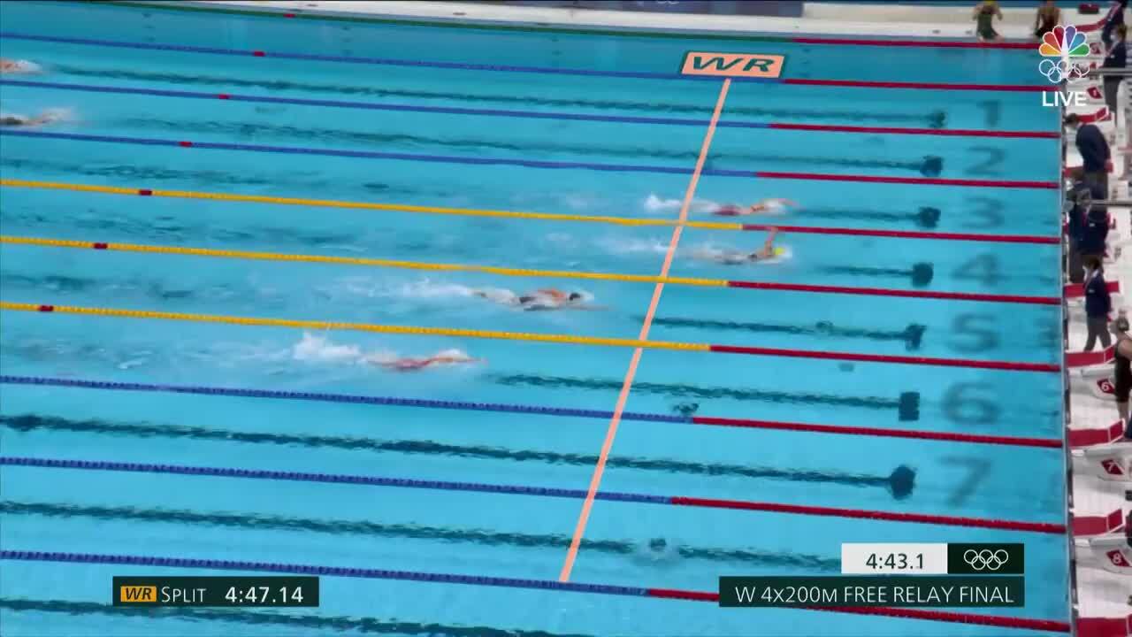 The U.S. Women's 4x200-Meter Freestyle Relay Team Captures Silver | Swimming | Tokyo 2020
