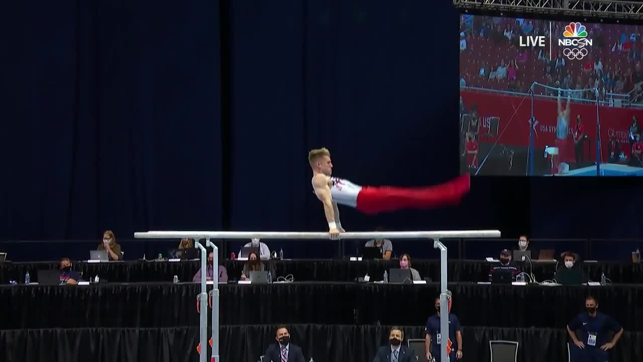 Shane Wiskus Parallel Bars Day 1 | Gymnastics U.S. Olympic Team Trials 2021