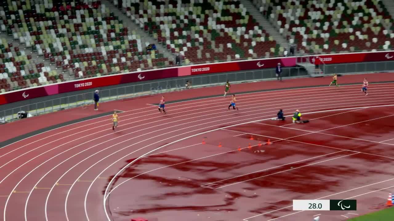 Hunter Woodhall Takes Home Bronze in the Men's 400-Meter T62 Finals | Para Track & Field | Tokyo 2020