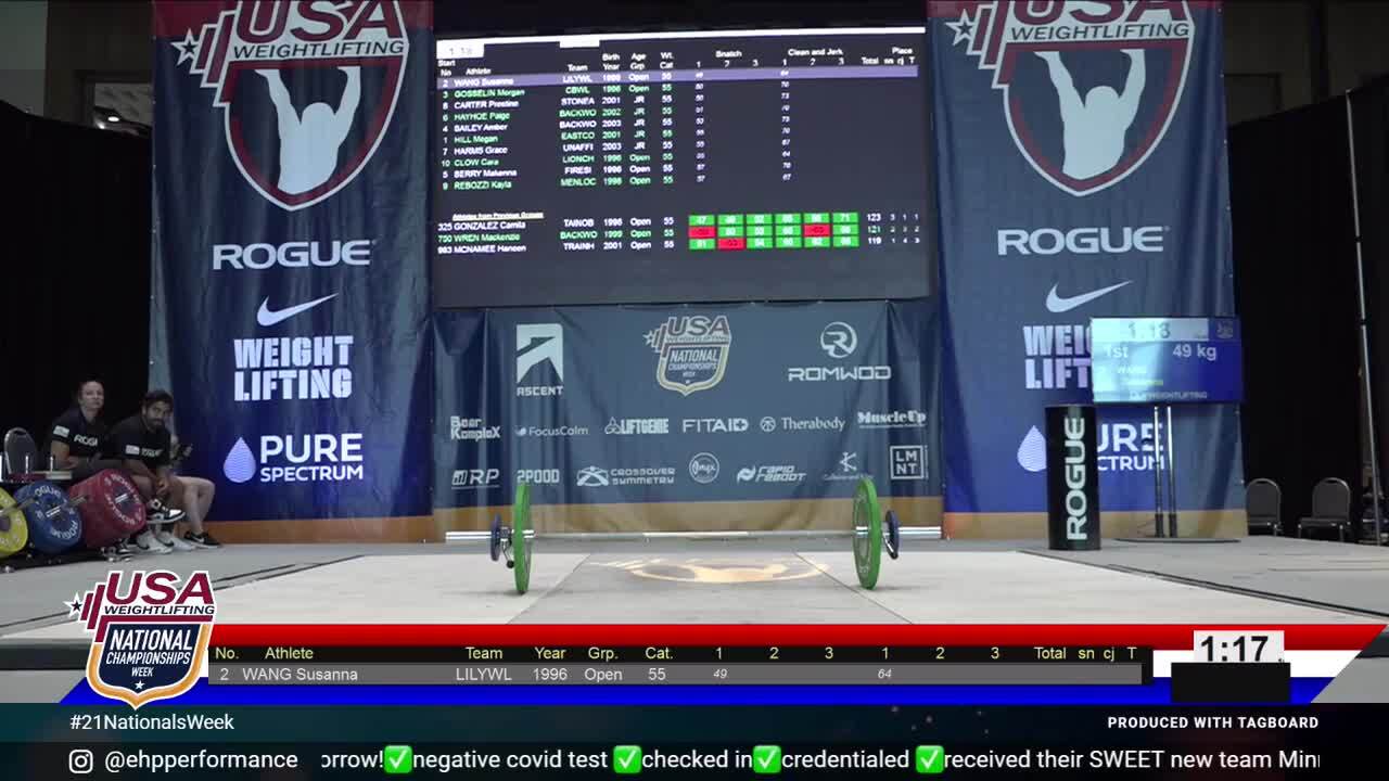 21 Jr U25 Session 3 White F 55kg B