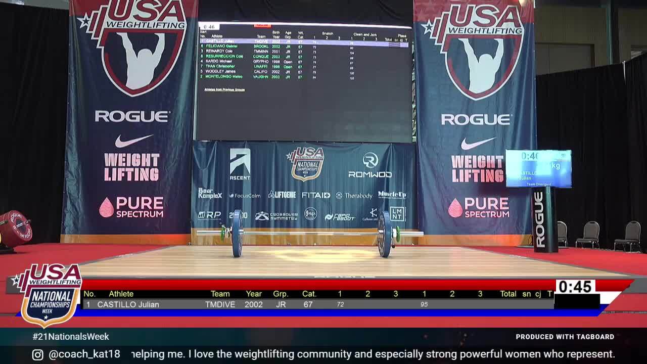 21 Jr U25 Session 3 Red M 67kg B