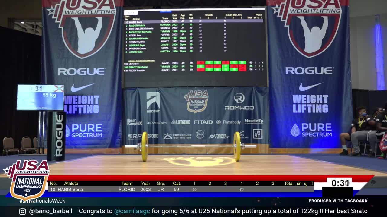 21 Jr U25 Session 3 Blue F 59kg B