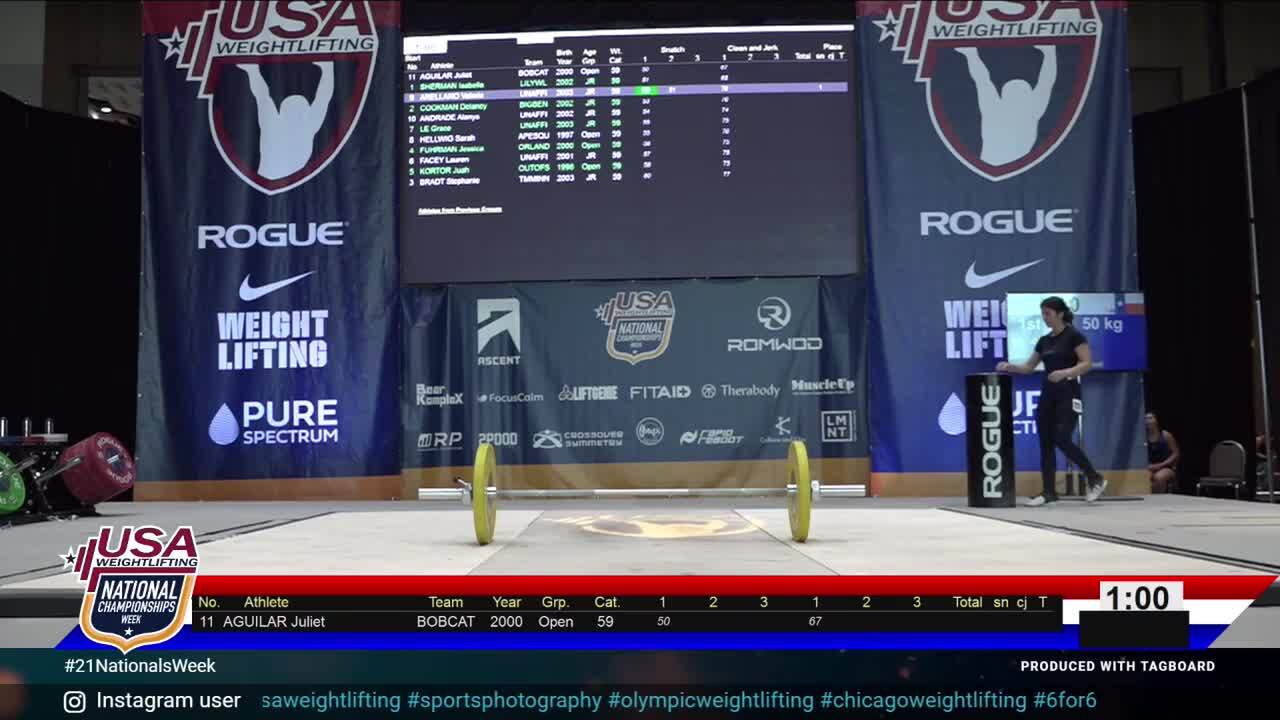 21 Jr U25 Session 1 White F 59kg C