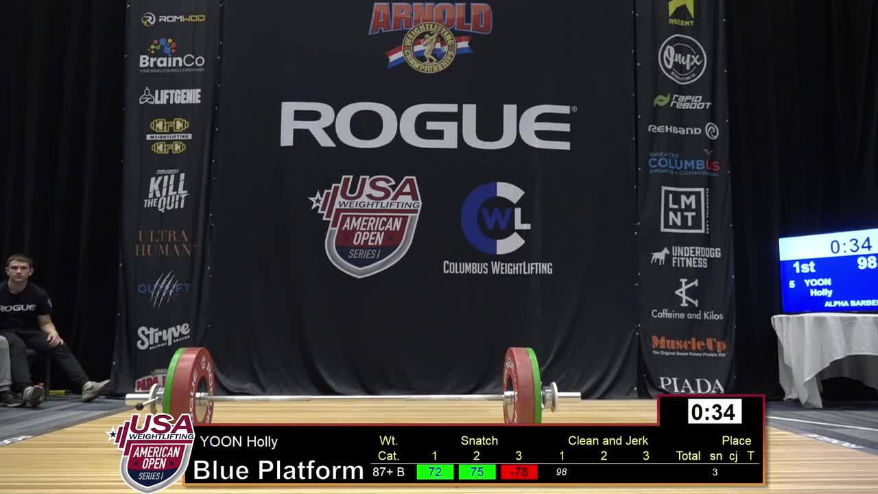F +87kg B Clean & Jerk 